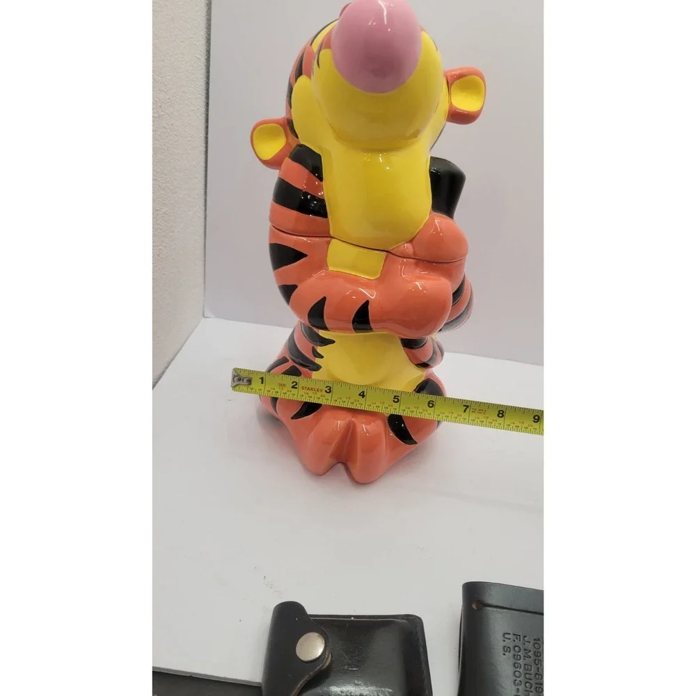 Disney Treasure Craft Tigger with Lady Bug Ceramic Cookie Jar Vintage 13 Inch